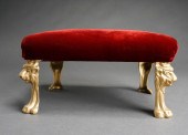 REGENCY STYLE GILT METAL RED V