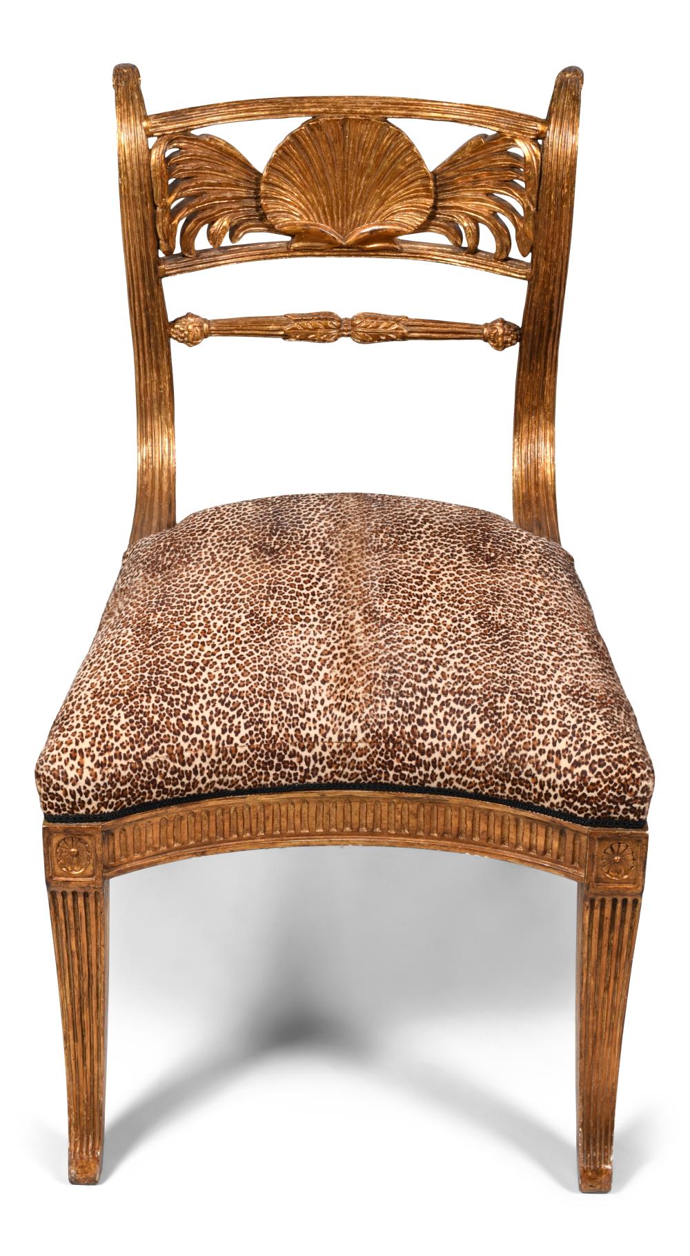 REGENCY STYLE GILTWOOD WITH CHEETAH