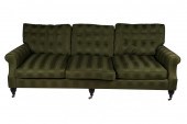 REGENCY STYLE GREEN UPHOLSTERE