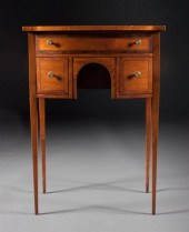 Regency style inlaid and bande