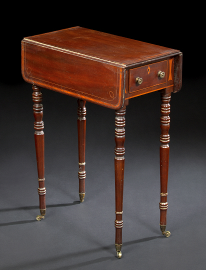 Regency-Style Inlaid and Banded