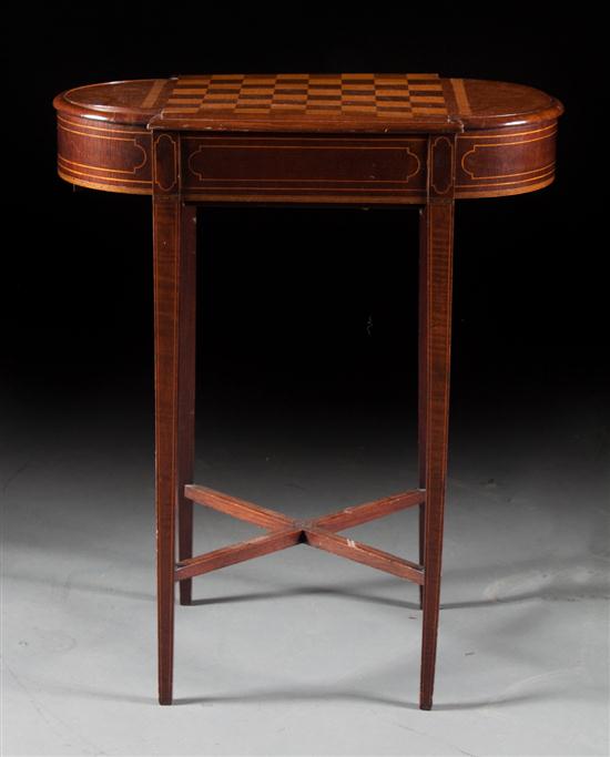 Regency style inlaid mahogany