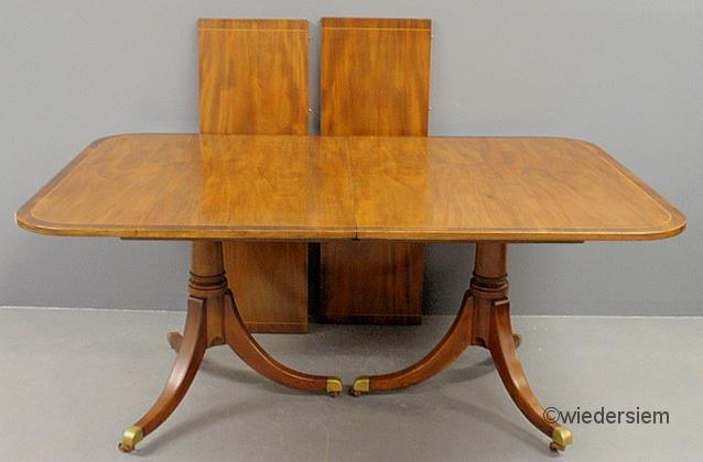 Regency style inlaid mahogany