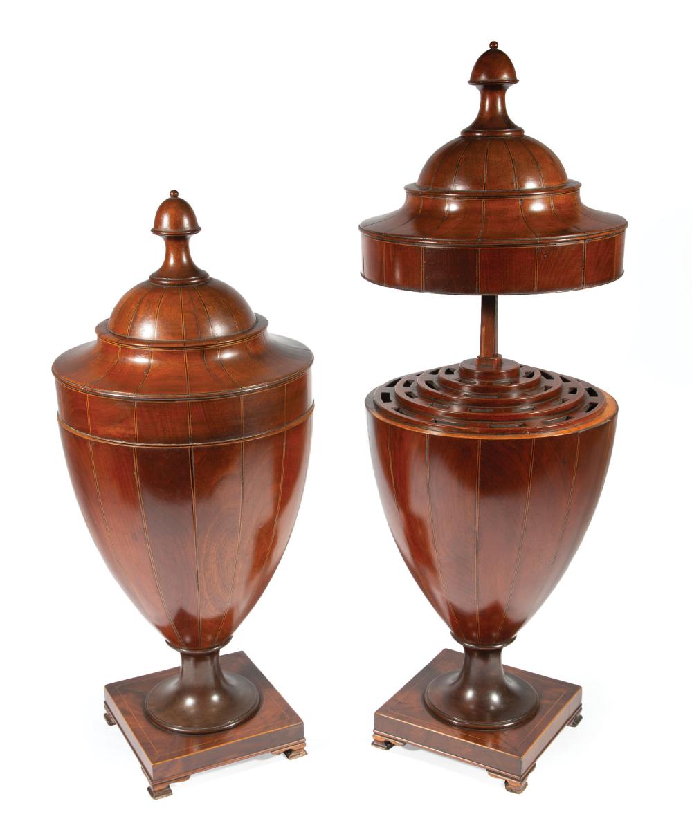 REGENCY-STYLE INLAID MAHOGANY