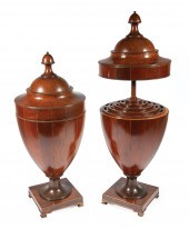REGENCY-STYLE INLAID MAHOGANY