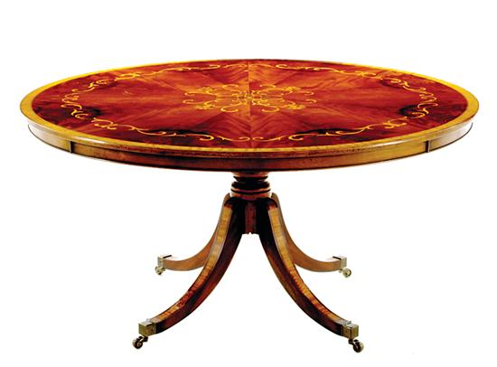 Regency style inlaid mahogany