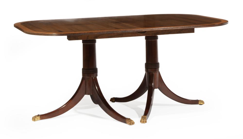 REGENCY-STYLE INLAID MAHOGANY