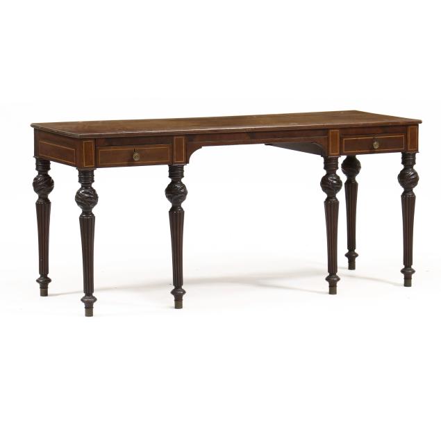REGENCY STYLE INLAID MAHOGANY