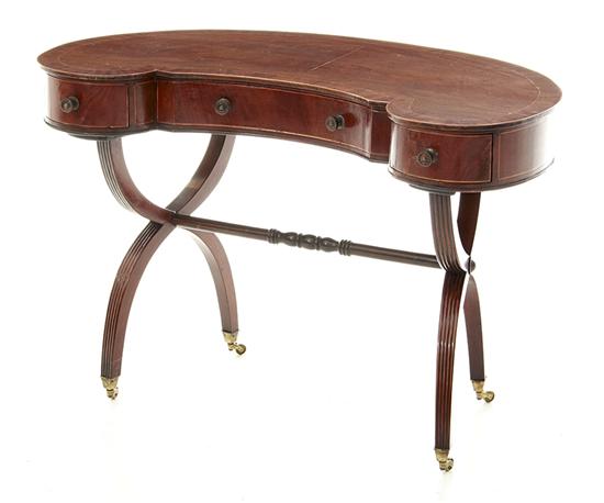 Regency style inlaid mahogany