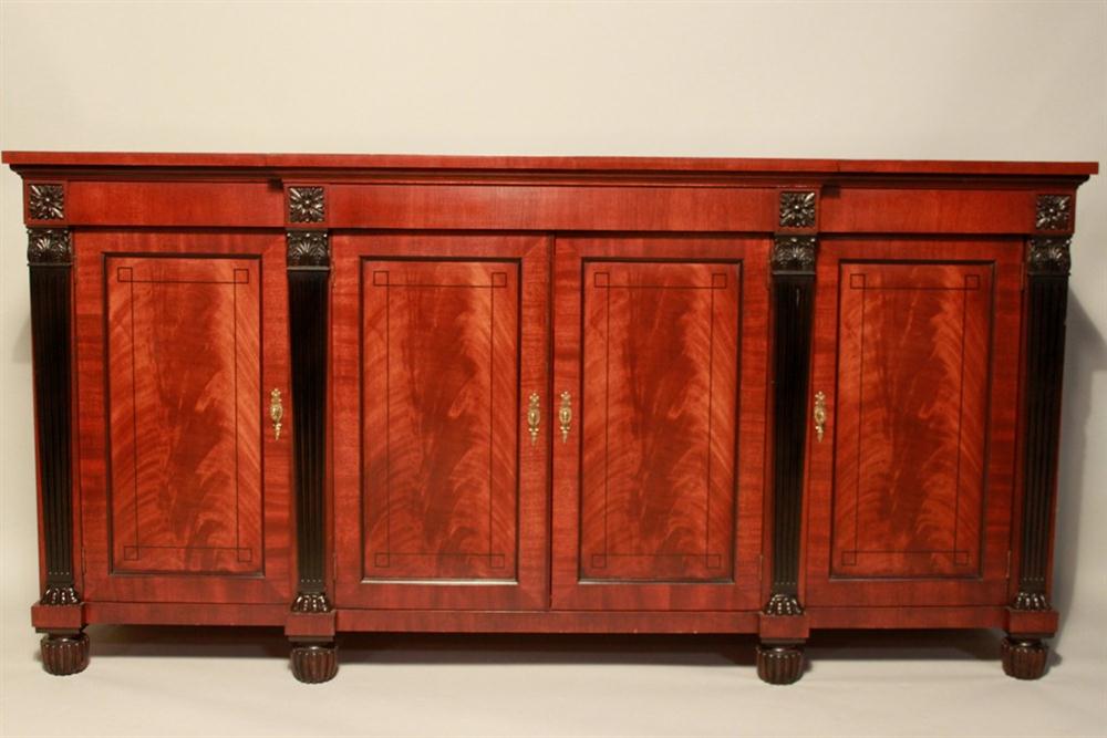 REGENCY STYLE INLAID MAHOGANY
