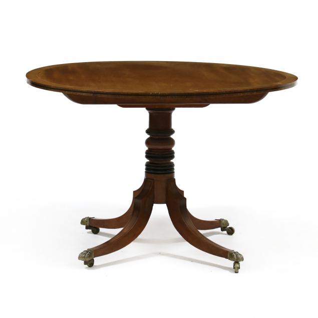 REGENCY STYLE INLAID MAHOGANY