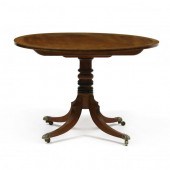 REGENCY STYLE INLAID MAHOGANY