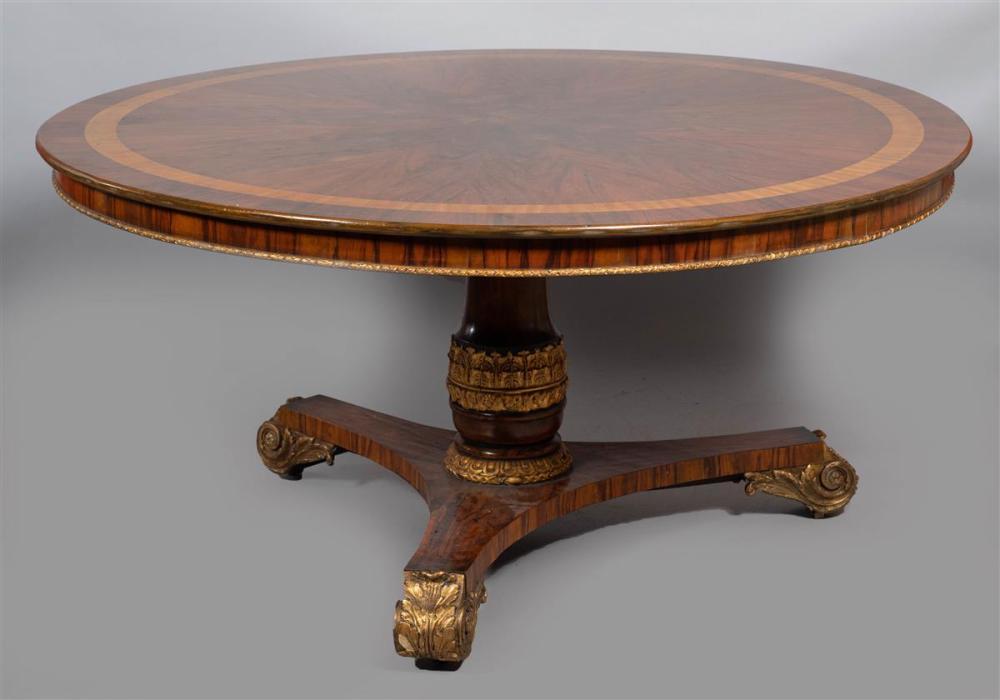 REGENCY STYLE INLAID ROSEWOOD