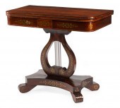 REGENCY-STYLE INLAID ROSEWOOD