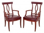 REGENCY STYLE LACQUERED UPHOLS