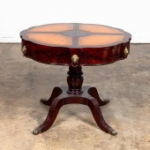 REGENCY STYLE LEATHER TOP DRUM