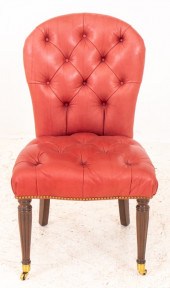 REGENCY STYLE LEATHER UPHOLSTE