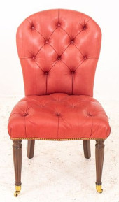 REGENCY STYLE LEATHER UPHOLSTE