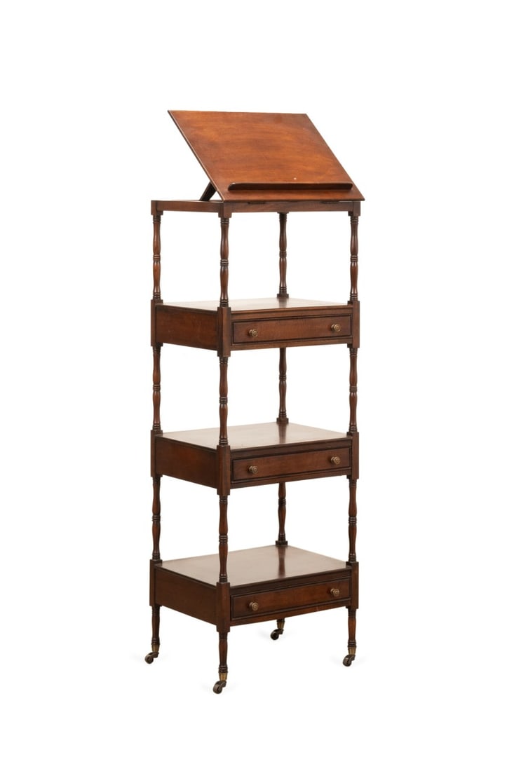 REGENCY STYLE MAHOGANY 4-TIER