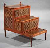 REGENCY-STYLE MAHOGANY AND CAN