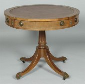 REGENCY STYLE MAHOGANY AND LEA
