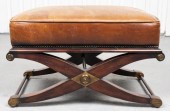 REGENCY STYLE MAHOGANY AND LEA