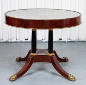 REGENCY STYLE MAHOGANY AND MAR