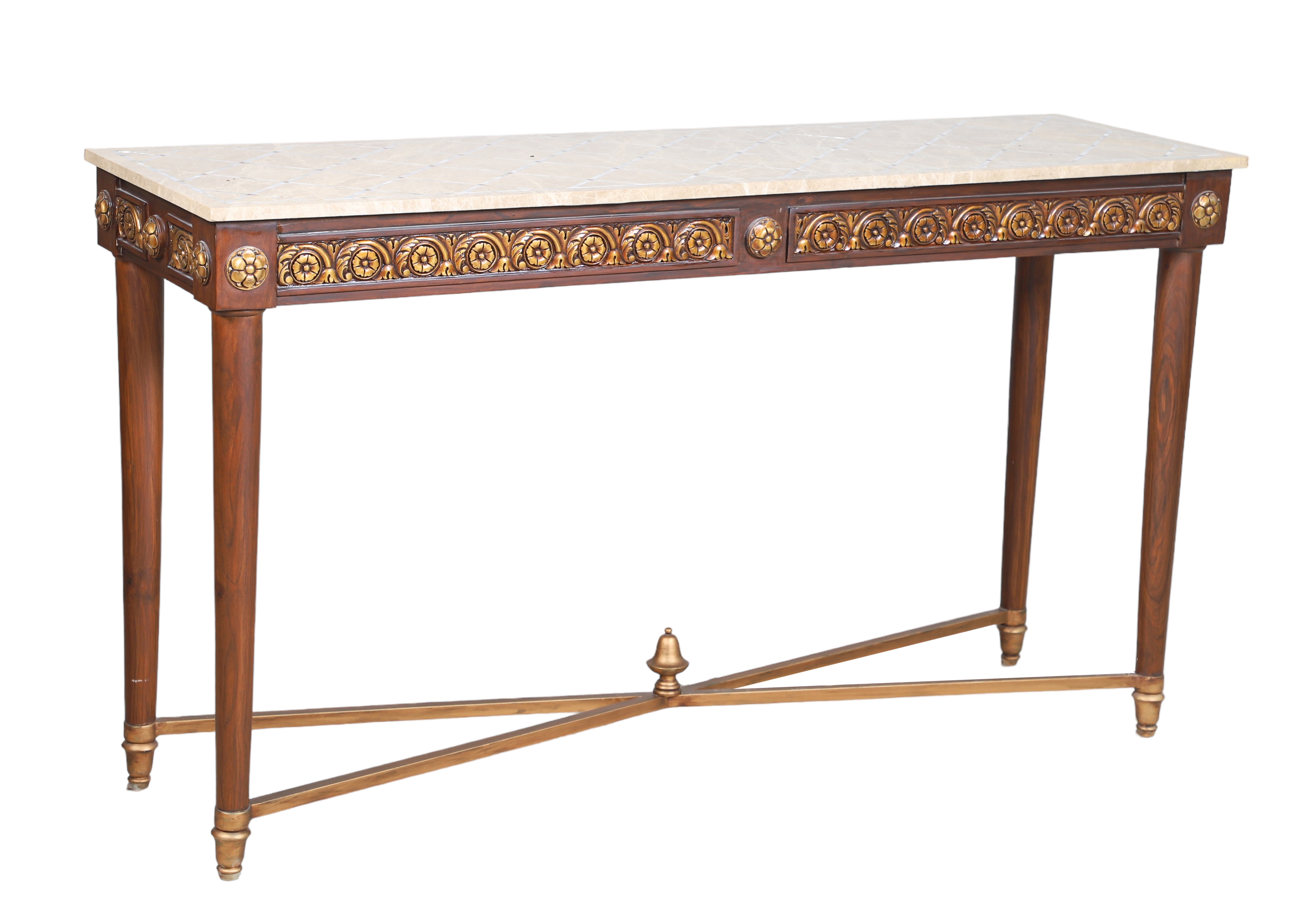 Regency style mahogany and parcel