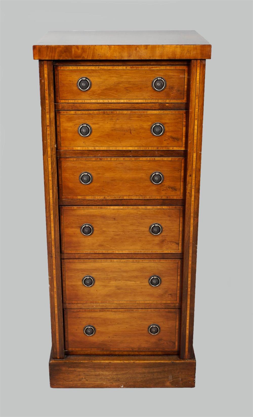 REGENCY STYLE MAHOGANY AND YEW WOOD