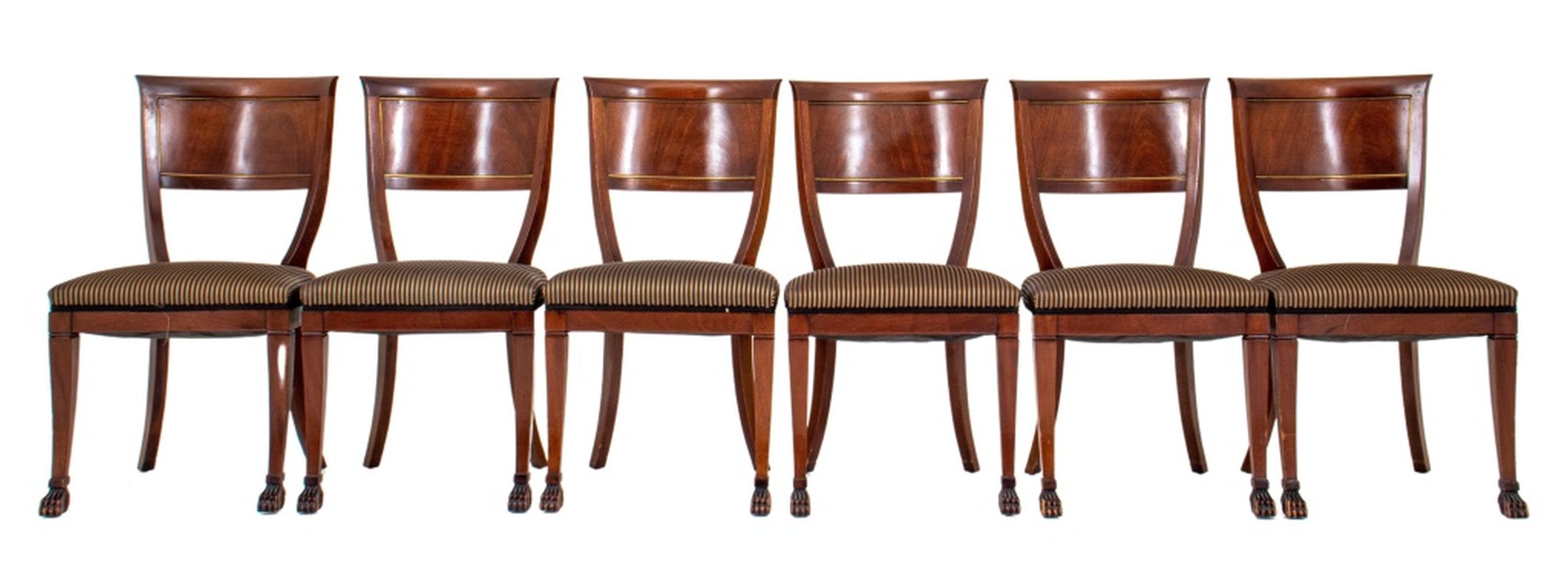 REGENCY STYLE MAHOGANY & BRASS