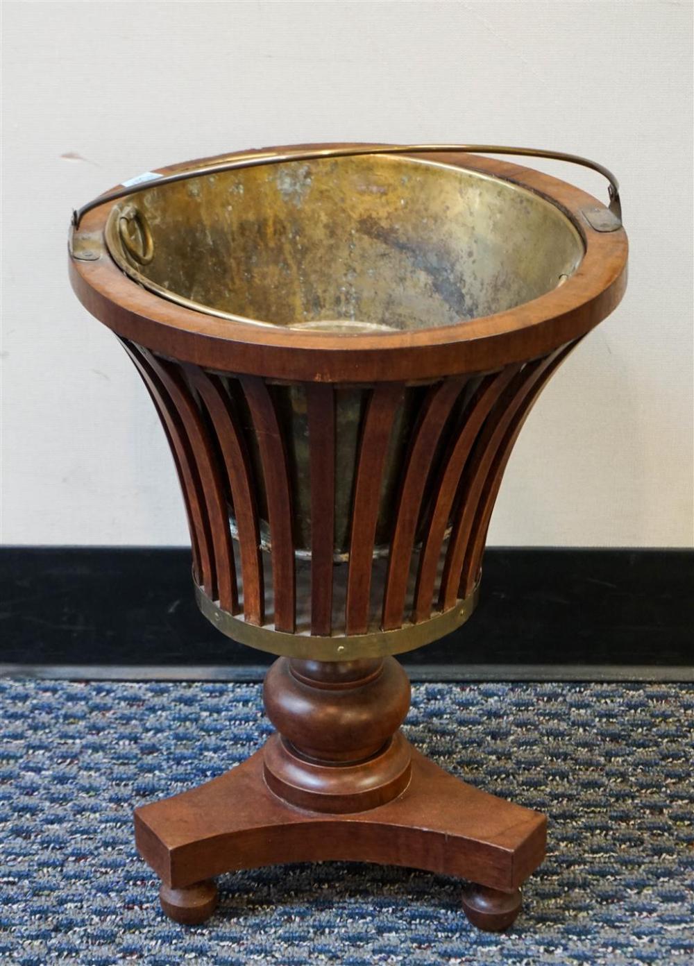 REGENCY STYLE MAHOGANY BRASS LINE