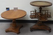 REGENCY STYLE MAHOGANY BRASS T