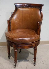 REGENCY STYLE MAHOGANY BROWN L