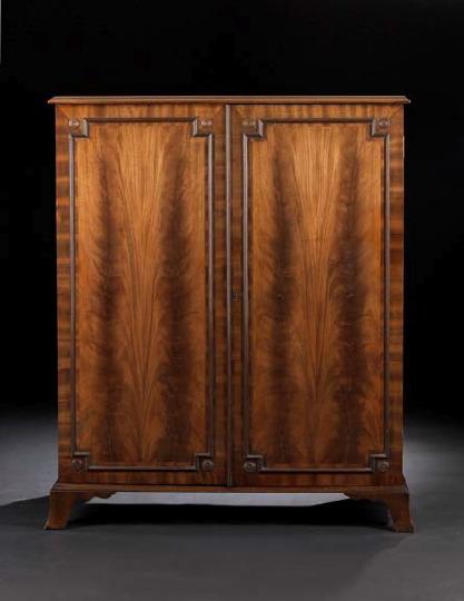 Regency-Style Mahogany Cabinet, 