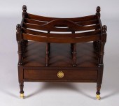 REGENCY STYLE MAHOGANY CANTERB