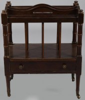 REGENCY STYLE MAHOGANY CANTERB