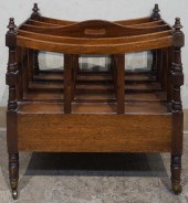 REGENCY STYLE MAHOGANY CANTERB