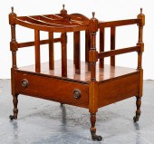 REGENCY STYLE MAHOGANY CANTERB