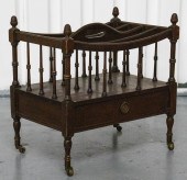 REGENCY STYLE MAHOGANY CANTERB