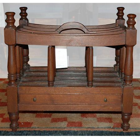 Regency Style Mahogany Canterbury