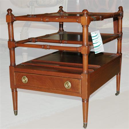 Regency Style Mahogany Canterbury