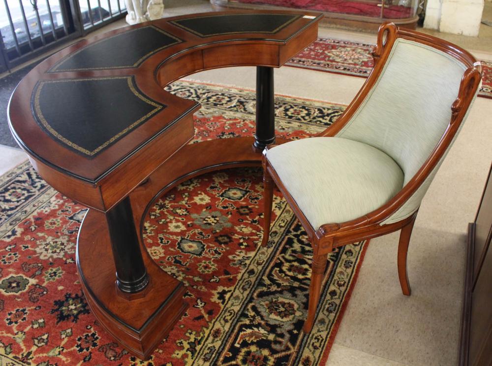 REGENCY STYLE MAHOGANY DEMILUNE