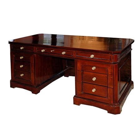 Regency Style Mahogany Desk 	 