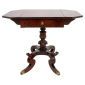 REGENCY STYLE MAHOGANY DROP-LE