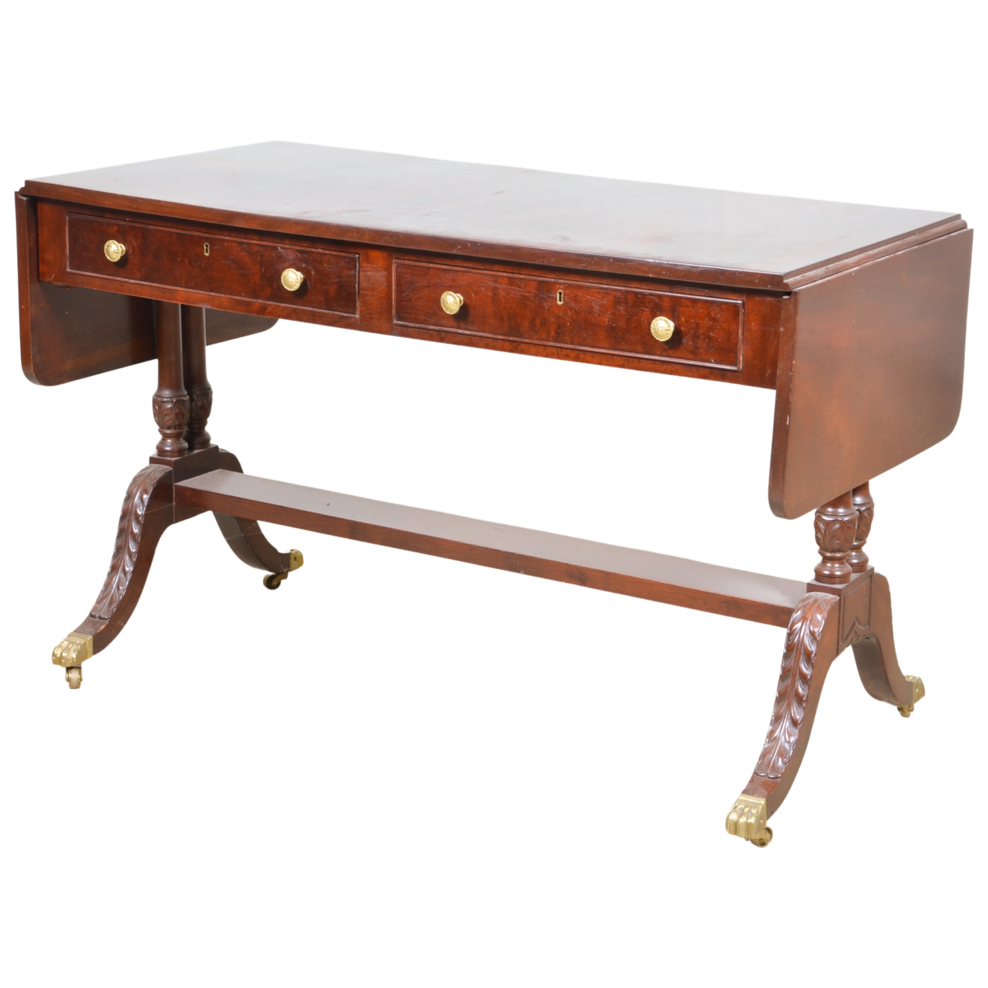 Regency style mahogany dropleaf