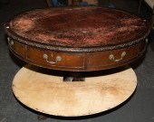 REGENCY STYLE MAHOGANY DRUM TA
