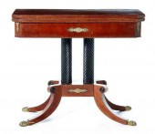 Regency style mahogany games t