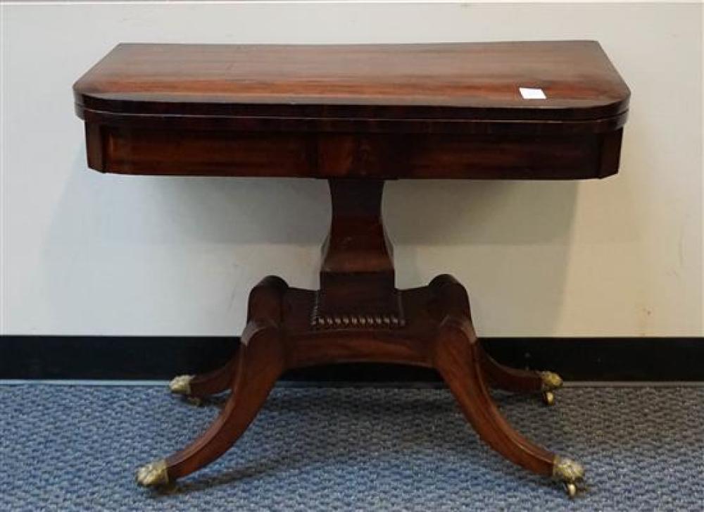 REGENCY STYLE MAHOGANY INLAID AND
