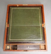 REGENCY STYLE MAHOGANY LAP DES