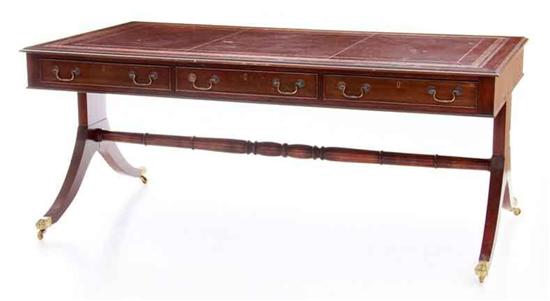 Regency style mahogany library